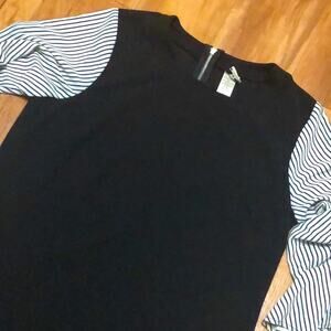 W Wrapper Black and White Dress Size Large